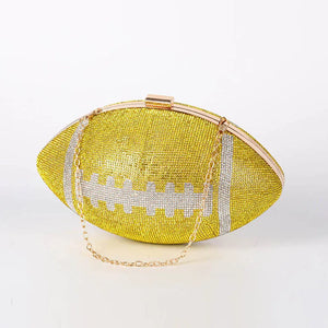 Diamond Football Clutch Purse