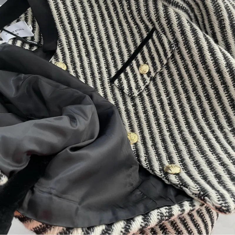 Stripe print  jacket