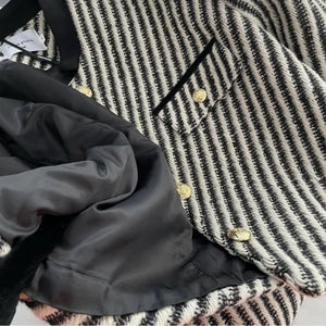 Stripe print  jacket