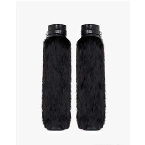 Fur shark boots