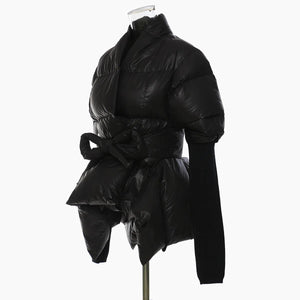 Army Puffy Tie Coat