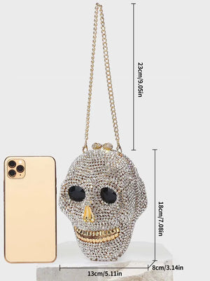 Diamond Skull Head Clutch