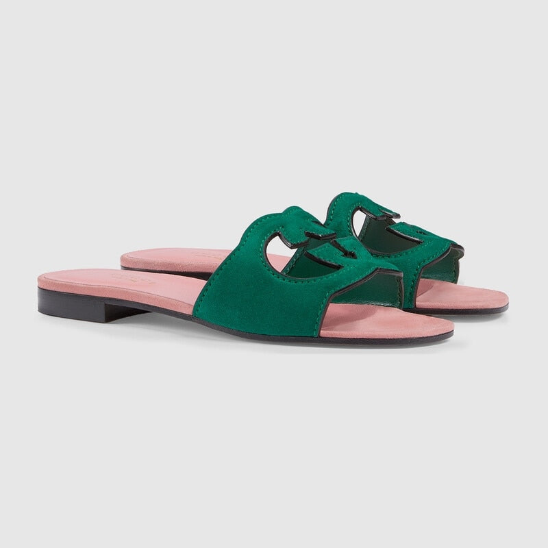 leather colorful Sandal