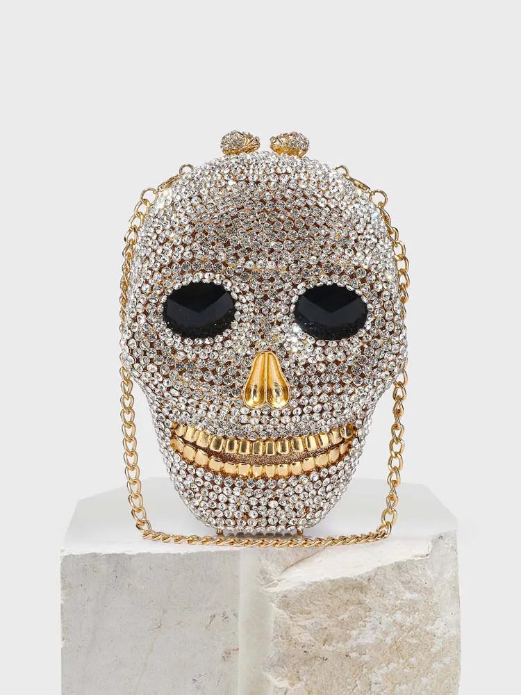 Diamond Skull Head Clutch