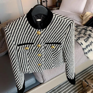 Stripe print  jacket