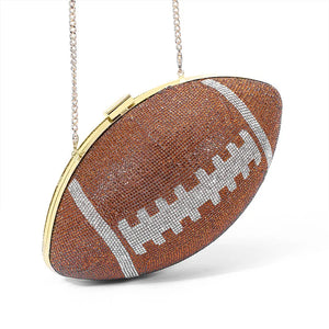 Diamond Football Clutch Purse