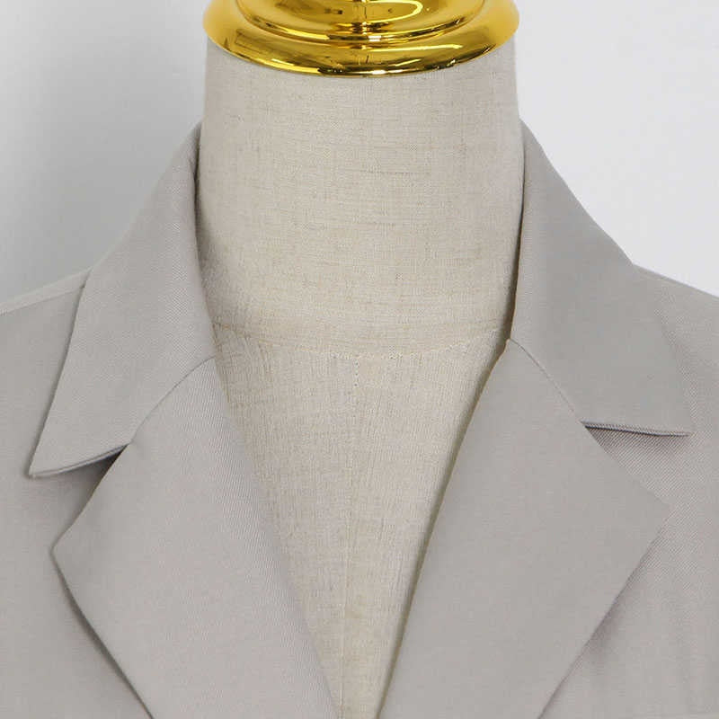 Open Back Button Down Blazer Long sleeve
