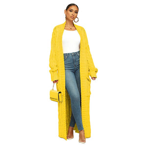 Knit Ribbed Cardigan long Sweater