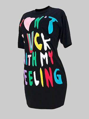 Feelings shirt dress