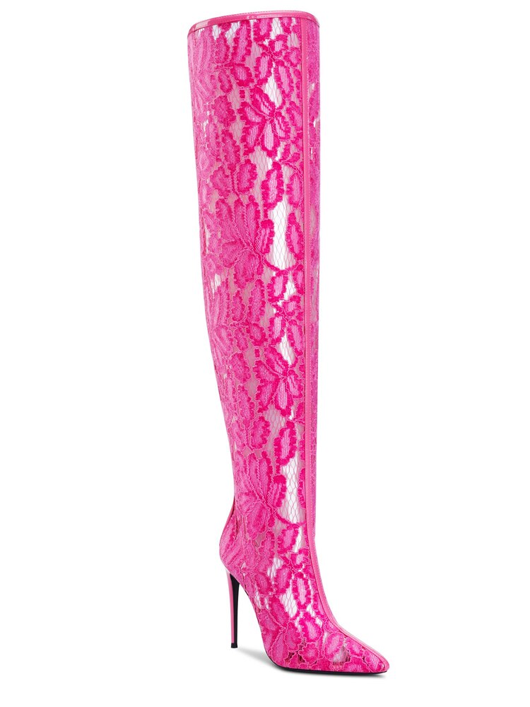 PINKY LACE BOOTS