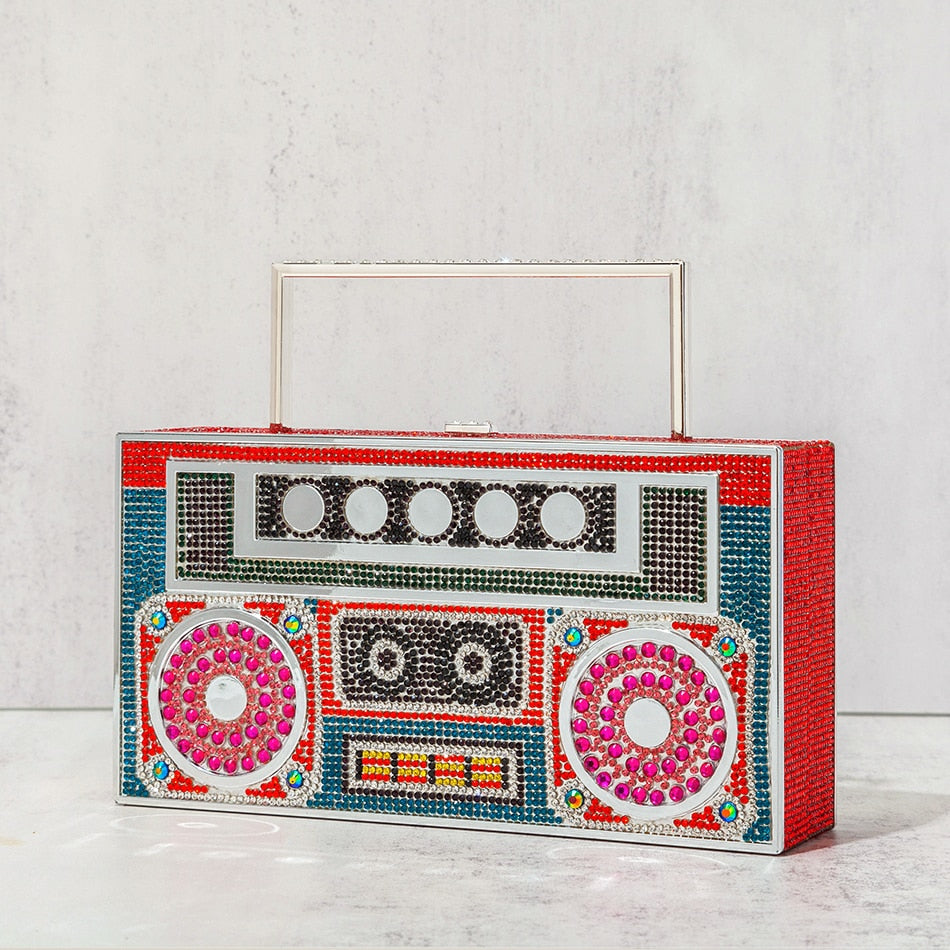 Diamonds Radio Clutch