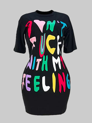 Feelings shirt dress