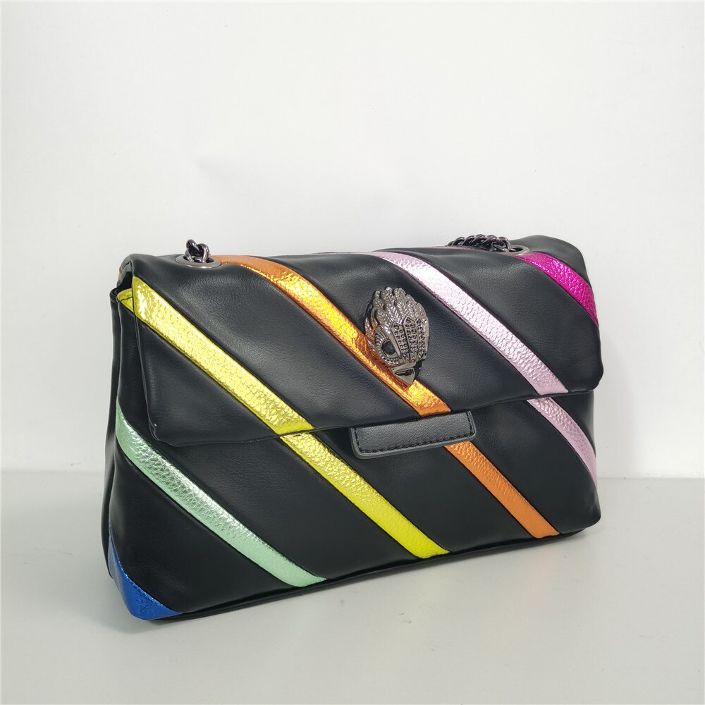 Rainbow Metallic Chain purse