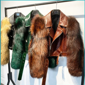 FOXY Brow fox fur jackets