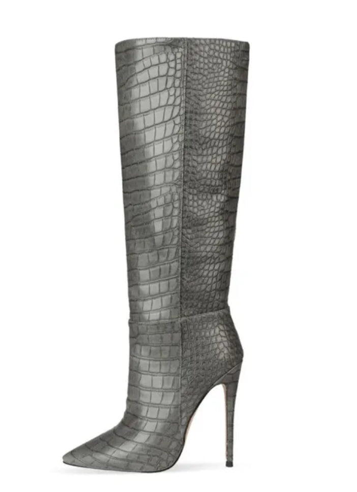 Snake skin boots