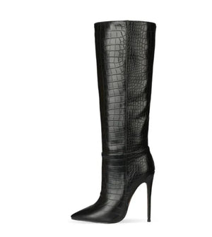 Snake skin boots