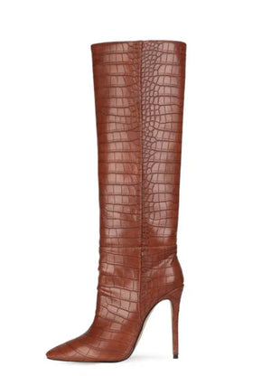 Snake skin boots