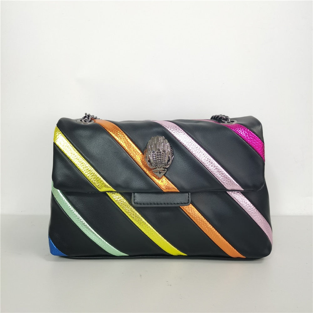 Rainbow Metallic Chain purse