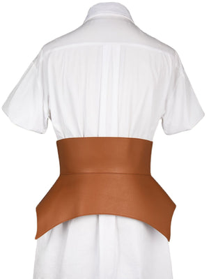Leather Long Wide Corset Belts