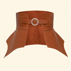 Leather Long Wide Corset Belts