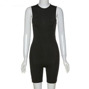 Biker romper one piece