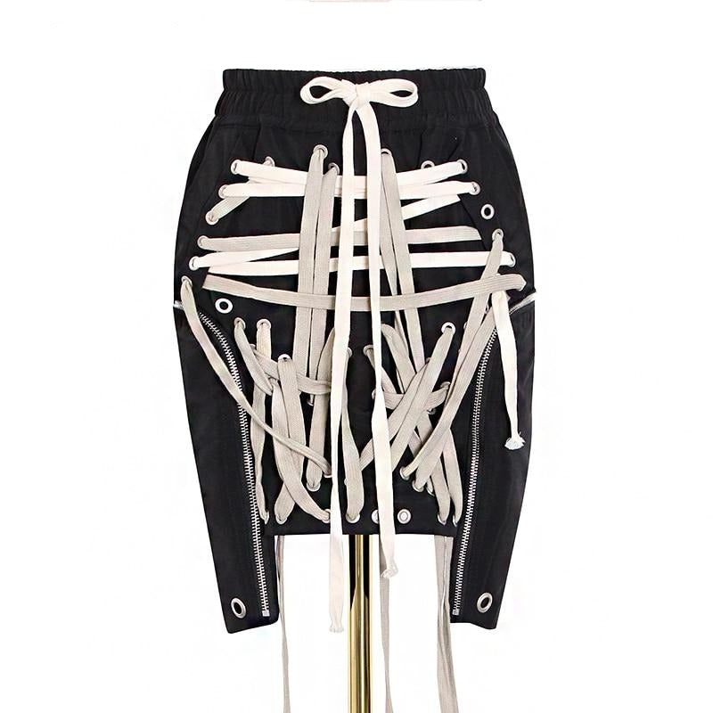 TOUCH DOWN High wasted rope skirt