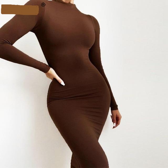 V Day turtleneck dress