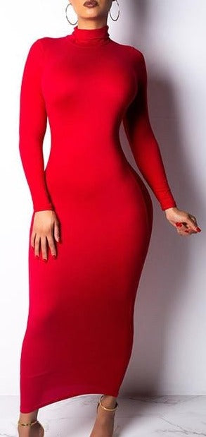 V Day turtleneck dress