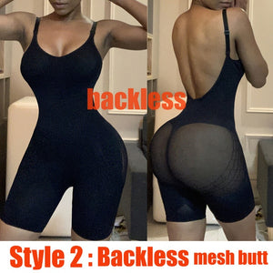 Body Shaper Fajas Colombianas Seamless Bodysuit Slimming Waist Trainer with Push Up Butt Lifter