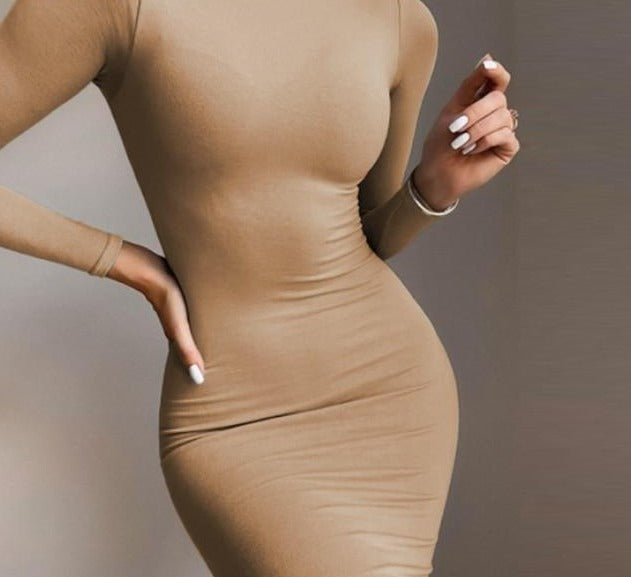 V Day turtleneck dress