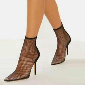 netted heels